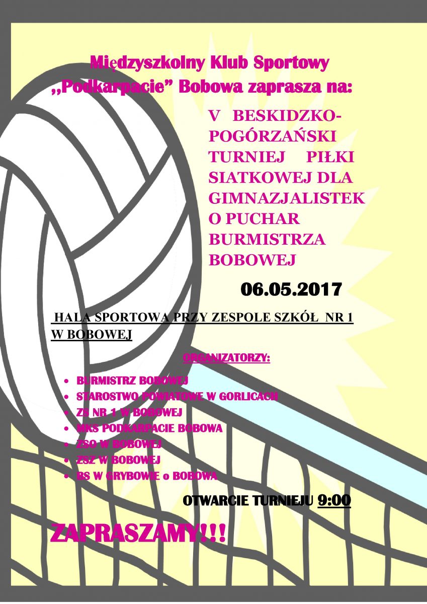 V Beskidzko – Pogórzański Turniej Piłki Siatkowej dla Gimnazjalistek
