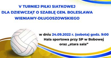 V Turniej Piłki Siatkowej dla dziewcząt o szablę gen. Bolesława Wieniawy-Długoszowskiego – zaproszenie