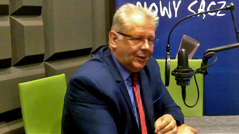 Burmistrz Wacław Ligęza w radiu RDN Nowy Sącz