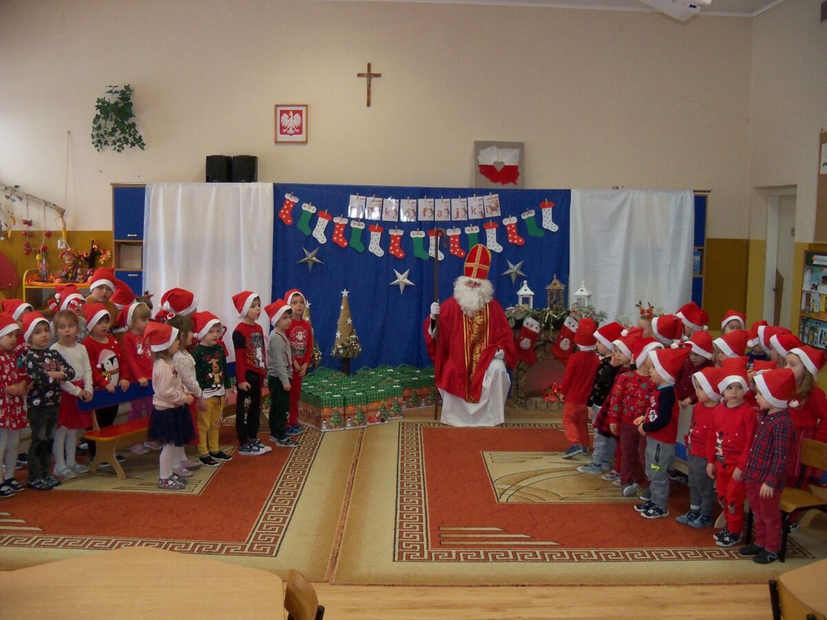 Święty Mikołaj w Przedszkolu Samorządowym w Bobowej