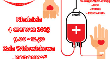 Akcja honorowego krwiodawstwa w Bobowej już w najbliższą niedzielę