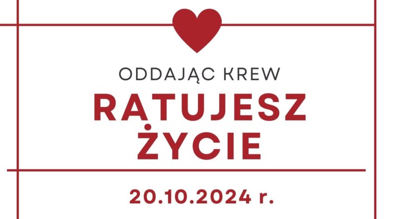 Akcja krwiodawstwa w Bobowej już w najbliższą niedzielę