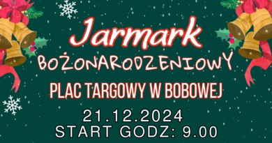 Jarmark Bożonarodzeniowy w Bobowej- ZNAMY DATĘ!