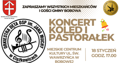 Koncert Kolęd i Pastorałek – Zaproszenie – Orkiestra Dęta OSP im. Jana Muchy w Ciężkowicach – 18 stycznia